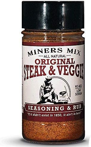 Miners Mix Original Steak and Veggie All Purpose Seasoning Rub. Great on Everything and Your New Pepper by the Stove