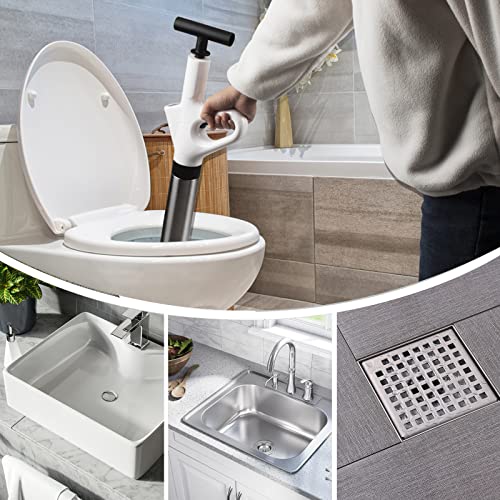 Toilet Plunger, Air Plunger for Clogged Toilet, High Pressure Air Drain