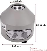 Calu Luky Electric Lab Centrifuge 4000 RPM 20ml x 6 Capacity Low Speed 110v view 4