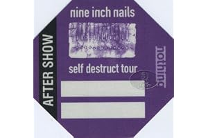Nine Inch Nails 1994 Self Destruct Backstage Pass ASO