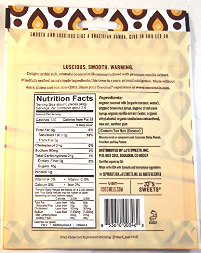 Cocomels Coconut Milk Caramels Variety Pack, 3.5 oz, 3 Pack, Dairy Free, Vegan, Organic