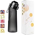Generic Garlerio Sports Air Water Bottle BPA Free Starter up Set Drinking Bottle, 650ML Fruit Fragrance Water Bottle with 5 Flavour pods Water Cup, for Gym and Outdoor Gift, SWT-PB-0001