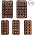 Chocolate Silicon Molds Cake Decorating - Set Of 5 Chocolate Molds - Best For Cake Decorations, Chocolate Candy Molds, Silicone Mold, Hard Candy Molds, Jello Shot Molds