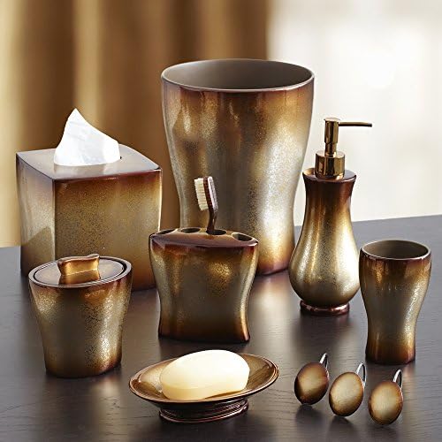 Chapel Hill by Croscill Hastings Wastebasket, Bronze