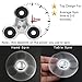 Fidget Spinner Hand Toy The Anti-Anxiety 360 Metal Aluminum alloy Triangle EDC Tri-Spinner for ADD ADHD Kids/Adult Funny Anti Stress 02Silvery