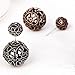 SheLian Vintage Front Back Womens Double Side Round Ball Stud Earrings(Antique Gold Tone)