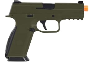 SOFTAIR FN Herstal FNS-9 Airsoft Spring Pistol – w/ABS Polymer Spring Airsoft Pistol (Ranger Green)