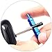HanKer Tire Valve Core Remover Tool for Presta & Schrader Tubeless Cycling Tires 5mm Wrench Flats(Blue)