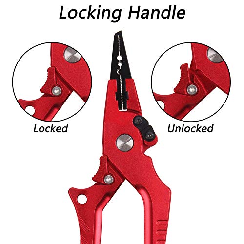 Aluminium Angelzange Hakenlöser, Fischzange Angelhaken Entferner Angel Zubehör – Bild 6