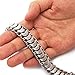 BlueFox Men's Bracelet Keel Titanium Steel High Polished Link Bracelet Pack 1,8.46''
