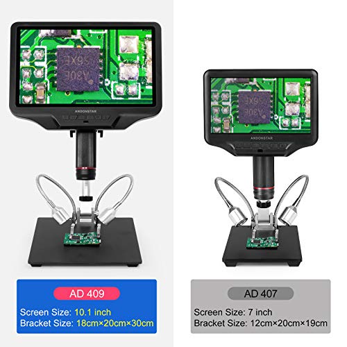 Andonstar AD409 HDMI-Digitalmikroskop, 10,1-Zoll-LCD-Bildschirm-Lötmikroskop, 300-fache elektronische USB-Mikroskopkamera für professionelles PCB-Löten – Bild 5