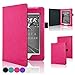ACdream Nook GlowLight Plus 6inch Case[CAN NOT FIT Nook GLOWLIGHT 3 or 2019 New Nook Glowlight Plus 7.8 inch], Folio Premium PU Leather Cover Case for Barnes & Noble Nook GlowLight Plus, Hot Pink