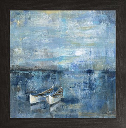 Frame Company Watson Range Two Boats by Silvia Vassileva, Photo Frame - 5 x 5 Inches, Black