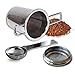 Tea Infuser - Stainless Steel + Tea Scoop Spoon – Easy to Use - Brew in Standard to Large Mugs, Extra Fine Mesh Strainer to Filter Loose Leaf Tea – Long Cool Touch Handle
