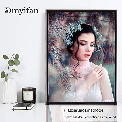 Dmyifan Set of 5 Picture Frames DIN A4 Black with Plexiglas, Frame for Standing and Hanging for Photos, Portraits, Picture Frame
