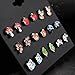 Unique Queen 9 Pair Sets Cute hypoallergenic Animal Stud Earrings Set For Girls kids Women Sterling Silver earrings Halloween Gifts