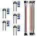 Kuman 5PCS Soil Moisture Sensor Kit - Compatible with Raspberry Pi, Arduino Mega 2560 - Includes 10PIN Female to Female Jump Cables