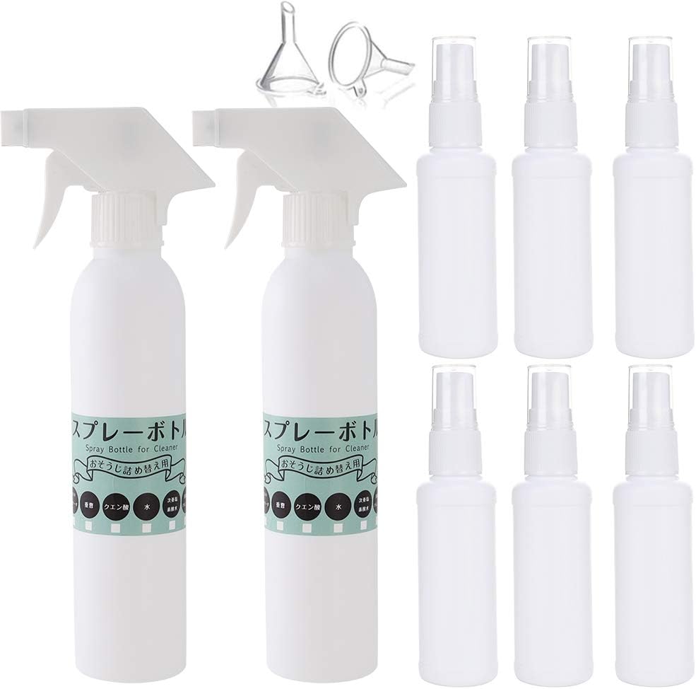 Katyou スプレーボトル アルコール対応 遮光 Hdpe Pe材質 霧吹き 詰め替え用 携帯用 園芸用50ml 300ml 300mlx2 50mlx6pcs Katyou アロマ保存容器 Amazon
