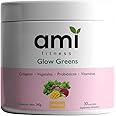 Ami Fitness Glow Greens, Polvo Verde con Colágeno - 30ct, Piña Coco ...