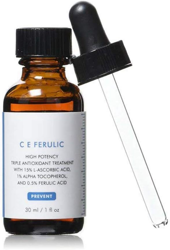 Anti Aging Anti Wrinkle Facial Serum 15% L-Vitamin C and 0.5% Ferulic Acid Brighten Skin Tone Reduce Pigmentation 30ML