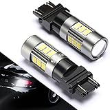 3157 LED Bulb, 3156 Reverse Lights, SEALIGHT 3057/3056/T25/3047 Backup Lights, Xenon White 6000K 27 SMD (Pack of 2)