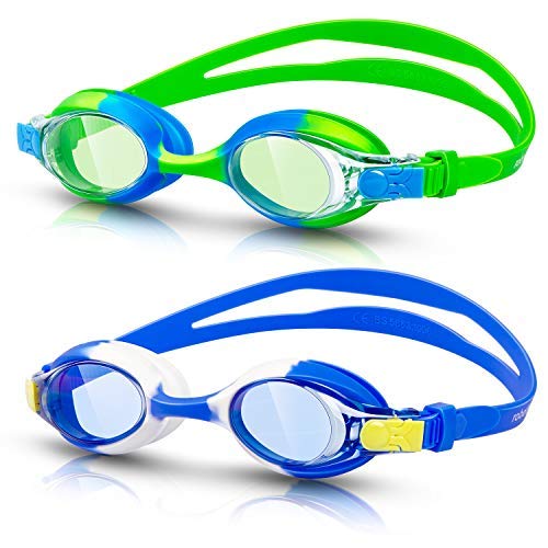 rabofly Swim Goggles, Kids Swimming Goggles No Leaking Anti Fog UV Protection