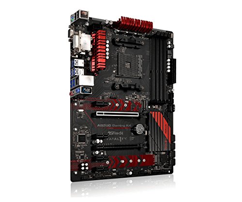 ASRock-AB350-GAMING-K4-FATAL1TY-Socket-AM4AMD-B350DDR4SATA3USB30M2AGbEATX-Motherboard
