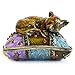 Apropos Vintage Style Hand-Painted Cat Sleeping On Pillow Trinket Box