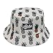 Hatphile City Trendy Bucket Hat Large Pineapple Hawaii Aloha White