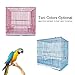 LLY 2019 Metal Travel Bird Cage Parrot Transport Cage Carrier Portable Perch pet Birdcage Carry Travel Box for Finches, Canaries & Budgiesthumb 1