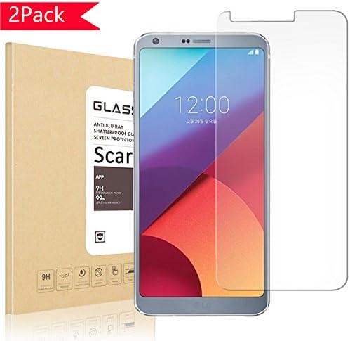 Scarer [2 Pack]LG G6 Screen Protector,[Tempered Glass] 9H Hardness, Bubble Free [Case Friendly] Screen Protector for LG G6 2017
