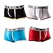 Phero Mens Underwear Comfortable Staycool Ultimate Cotton Spandex Boxer Brief 4 Pack