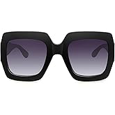 STORYCOAST Oversized Square Sunglasses Womens Retro Shades Luxury Big Sun Glasses UV400 Protection S0178