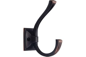 TUNNY 5 Pack Antique Design Wall Hanging Coat Hook - Oil-Rubbed Bronze Coat Hook Towel Hook Suitable for Entry Shoe Cabinet, Wardrobe Bathroom Bedroom Furniture Hardware