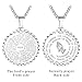 Mens Necklace Christian Lord's Prayer ,Stainless Steel Bible Verse Serenity Pendant Jewelry Gifts for Women