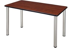REGENCY SEATING Regency Kee 42 by 24-Inch Training Table, Cherry/Chrome