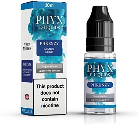 Phyx 70:30 VG/PG Shortfill E-Liquid TPD Compliant No Nicotine 10ml Bottle Boost (Menthol Medley)
