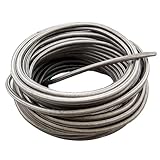 theBlueStone 10FT -4AN Stainless Steel Braided Fuel Line Hose for 1/4 Tube Size