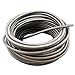 theBlueStone -4AN Stainless Steel Braided Fuel Line Hose for 1/4