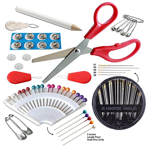 Sewing KIT 90 Quality Easy Access Essential Sewing Supplies, Packed with Longer Spools of