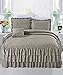 Home Soft Things 4 Piece Matte Satin Ruffle Quilted Bedspread Set 24