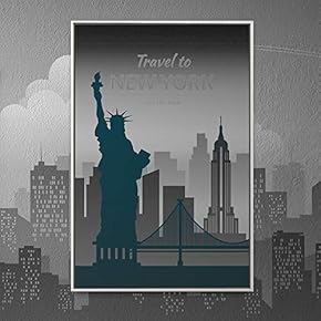 Framed Canvas Wall Art for Living Room, Bedroom City Architecture Canvas Prints for Home Decoration Ready to Hang - 16x24 inches