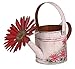 attractiondesign Antique Finish Spring Decorative Watering Can (White)