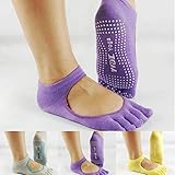 Seasofbeauty Yoga Socks Full Toe with Grips