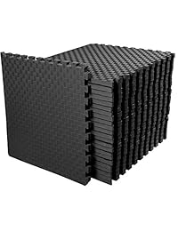 BalanceFrom - Puzzle extra grueso de 1.0 in con baldosas de espuma EVA entrelazadas para MMA, ejercicio, gimnasia y hogar, gimnasio, suelo protector, 72 pies cuadrados