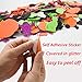 500 pcs Halloween Foam Stickers Glitter Foam Stickers Self Adhesive Pumpkin Shape Stickers for Kid's Halloween Party Crafts