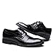 YangXieJiang Lace Up Patent Leather Dress Shoes Formal Wedding Oxford 8015