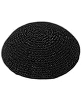 Black All Size Hand Made Yarmulke Jewish Kippah Kipa Judaica Yamaka Kippa Yamakah Yarmulka Hat Men Or Kids (17CM 6.6INCH)