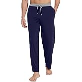 WiWi Viscose from Bamboo Mens Pajama Pants Soft Lounge Bottoms Sweatpants Sleep Pant Drawstring with Pockets S-XXL