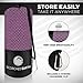 ScorchedEarth Microfiber Travel & Sports Towel Set - Quick Dry, Super Absorbent, Compact, Lightweight - for Camping, Backpacking, Hiking, Beach, Yoga, Swimming - Includes 2 Sizes + Carrying Bag & Clip